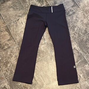 ROOTS YOGA Navy Blue Bootcut Athletic Activewear Sporty Athleisure Coastal Pants